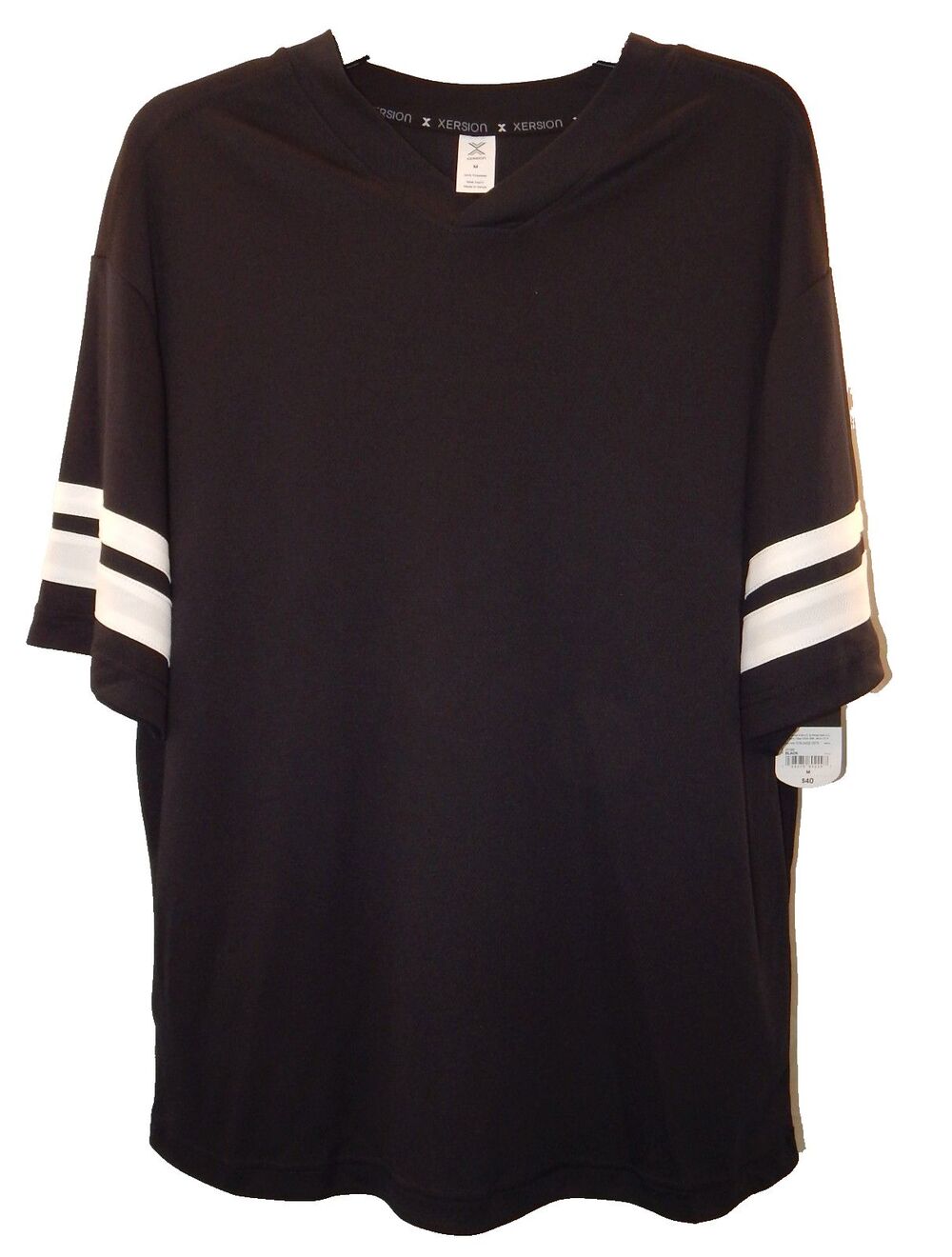 Xersion Lifestyle Mesh Oversized Tee JC PENNY Retail $40 Black Shirt MENS MEDIUM